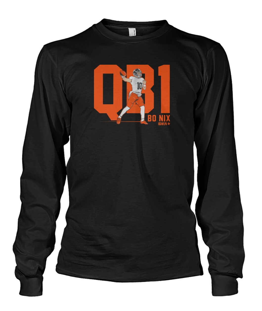 Bo Nix QB1 Denver Broncos Football Sweatshirt