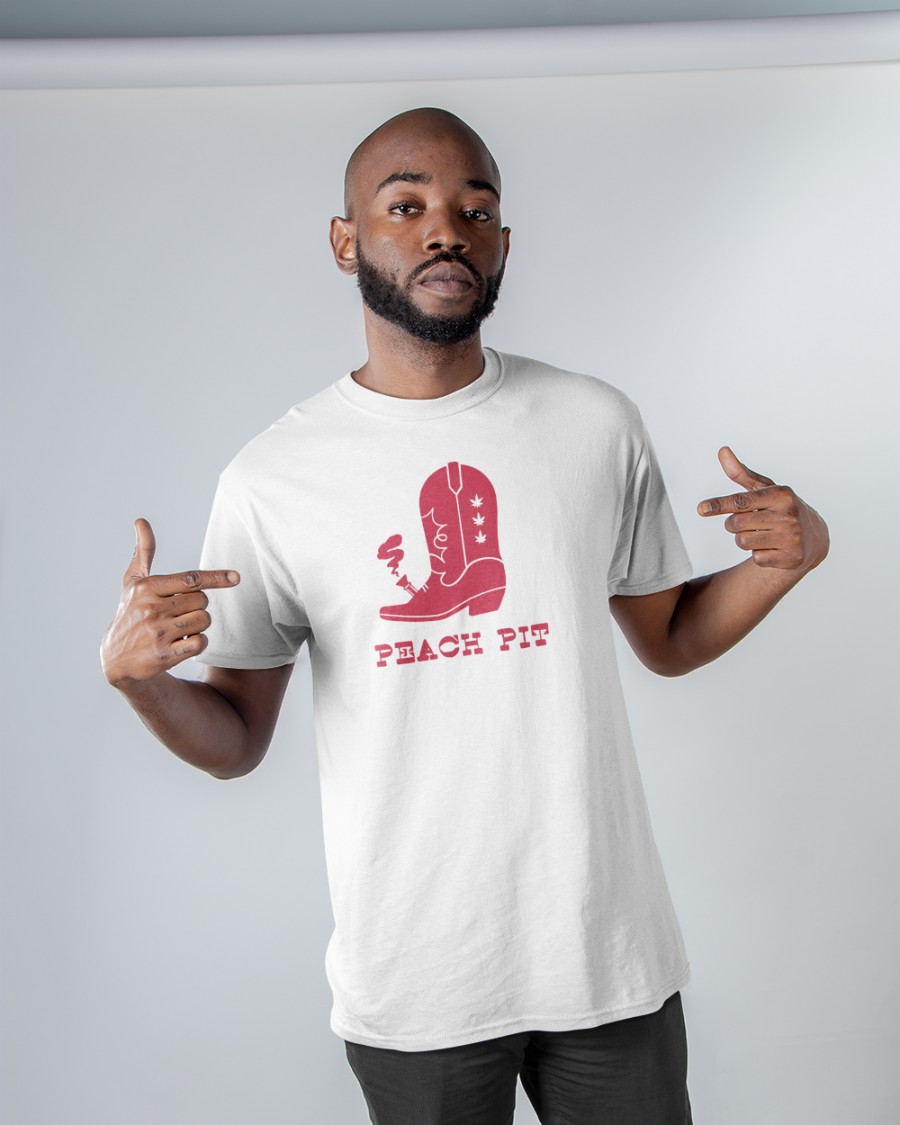 Boot Bong T Shirt   Peach Pit Merch