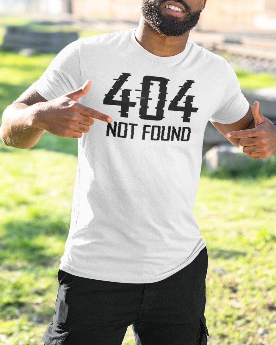 404 Not Found T Shirt White Fern Nicksfolklore